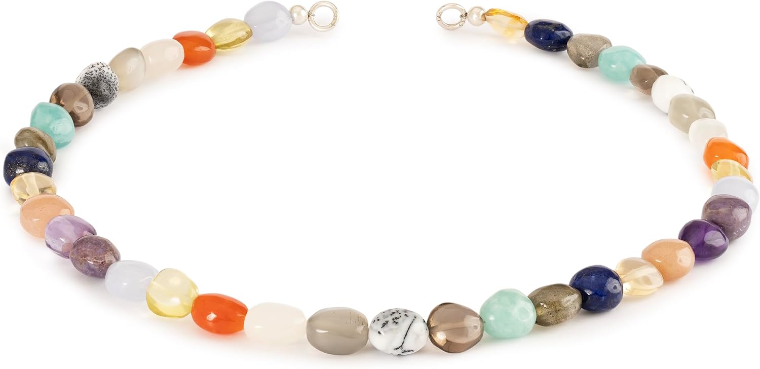 Detalle de Trollbeads Collana con pietre preziose – originale senza chiusura, due lunghezze