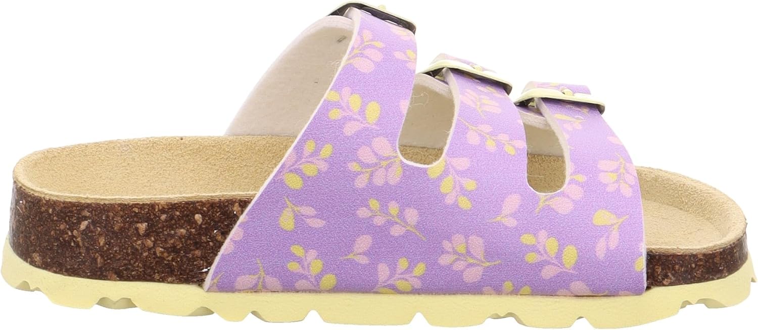 Thumbnail 4 de Superfit Mädchen Fussbettpantoffel – Hausschuh mit Leder-Innensohle und 3 Klettverschlüssen