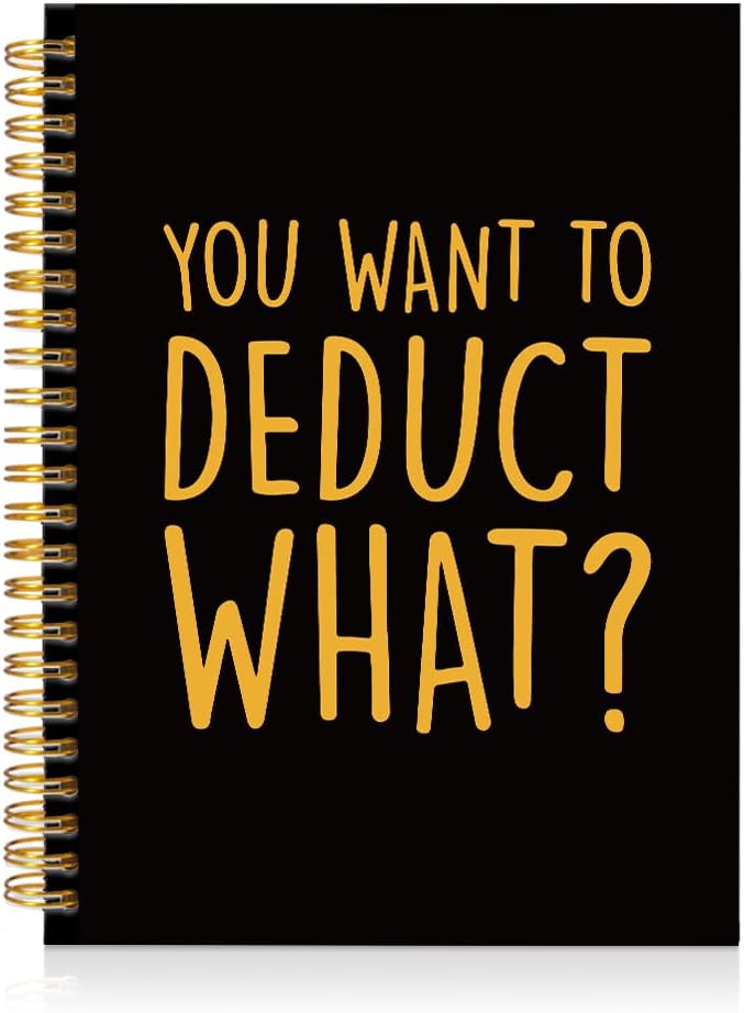 Detalle de Mhfpl You Want to Deduct What A5 Spiral Notebook, Black Gold Tax Humor