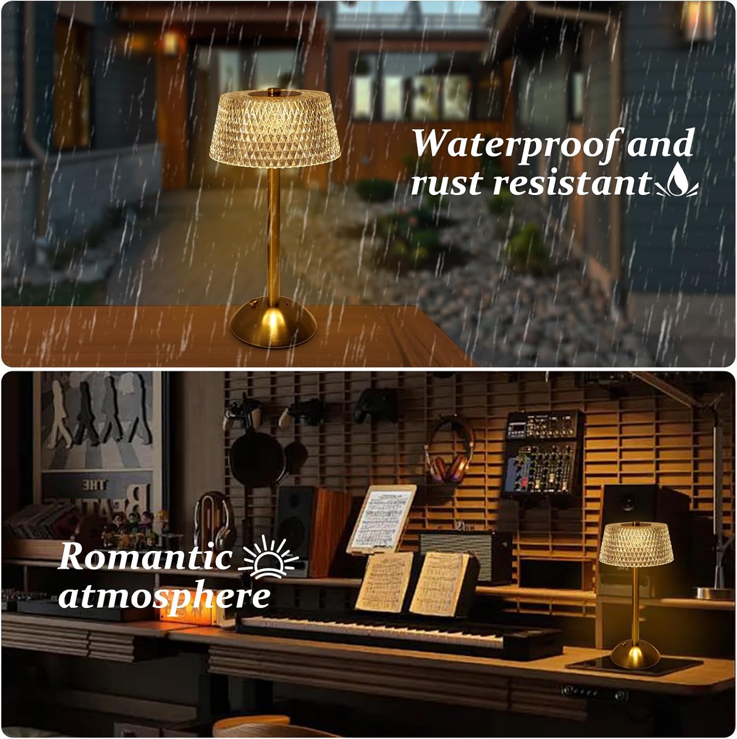Thumbnail 6 de Starhot rechargeable cordless touch table lamp with USB-C charging and 3 dimmable modes