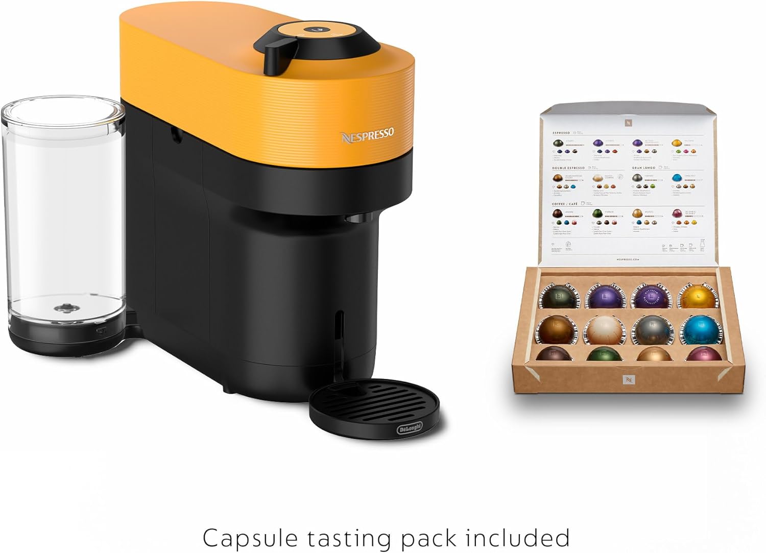 Thumbnail 3 de Nespresso Vertuo Pop+ by De'Longhi with Aeroccino (Mango Yellow) – Compact, versatile espresso system