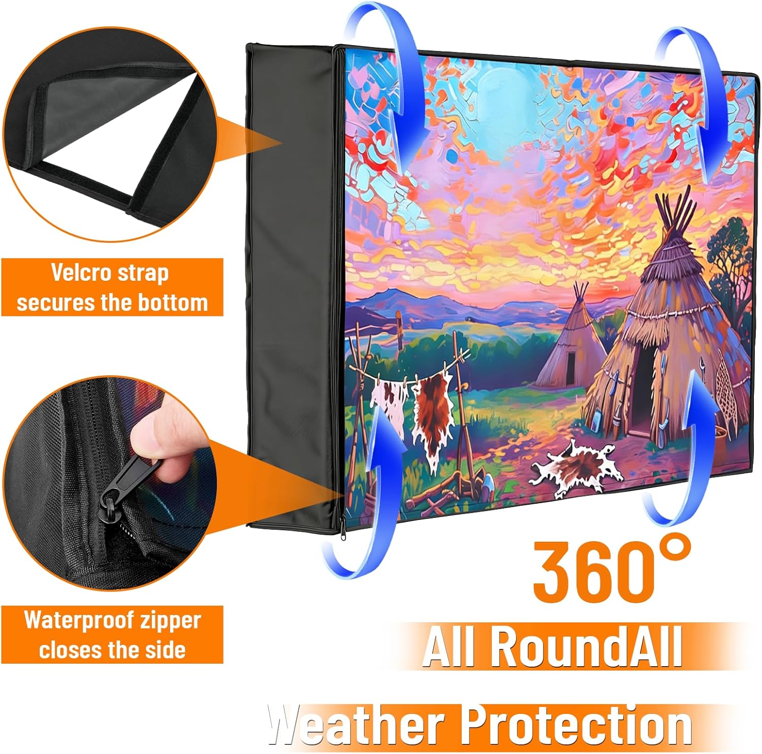 Thumbnail 4 de Youlvy Outdoor TV Cover 50-55 inch: Weatherproof Shield for Your Outside TV