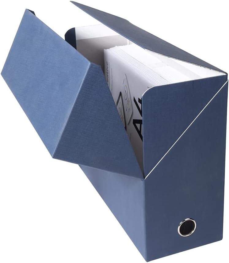 Thumbnail 6 de Exacompta 89420E – Lot de 5 Boîtes transfert en papier toilé, dos 120 mm, format A4