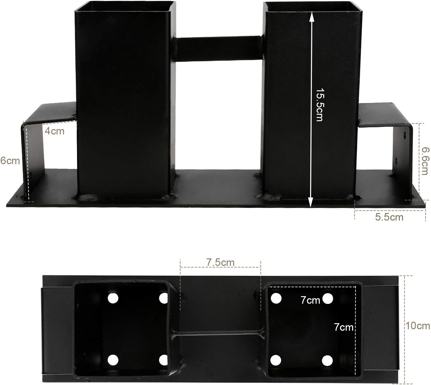 Detalle 2 de Randaco Holzstapelhilfe 4er Set für Brennholz