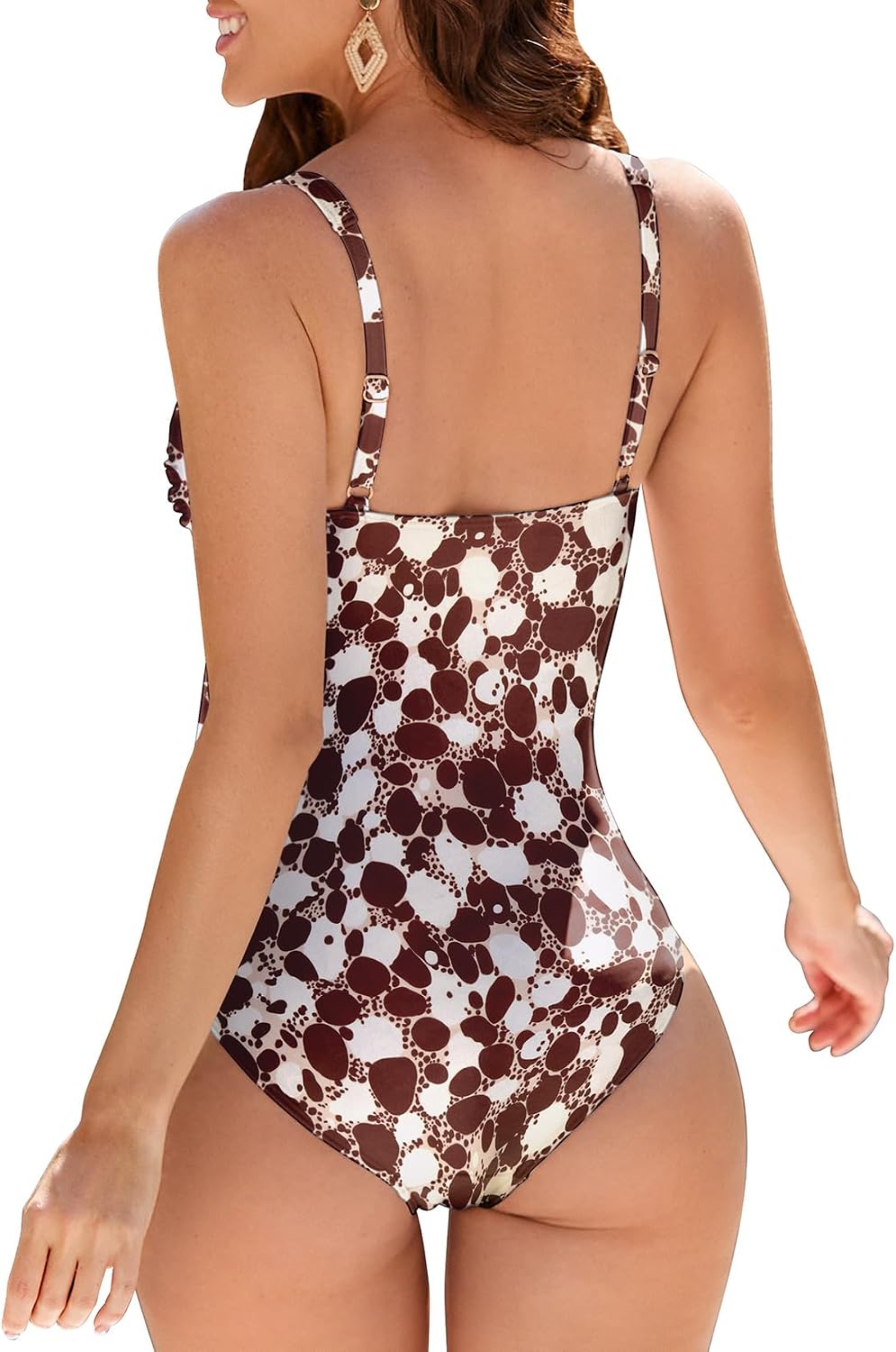 Thumbnail 3 de WIN.MAX One Piece Swimming Costume with Tummy Control Ruched Detailing (Plus Size)