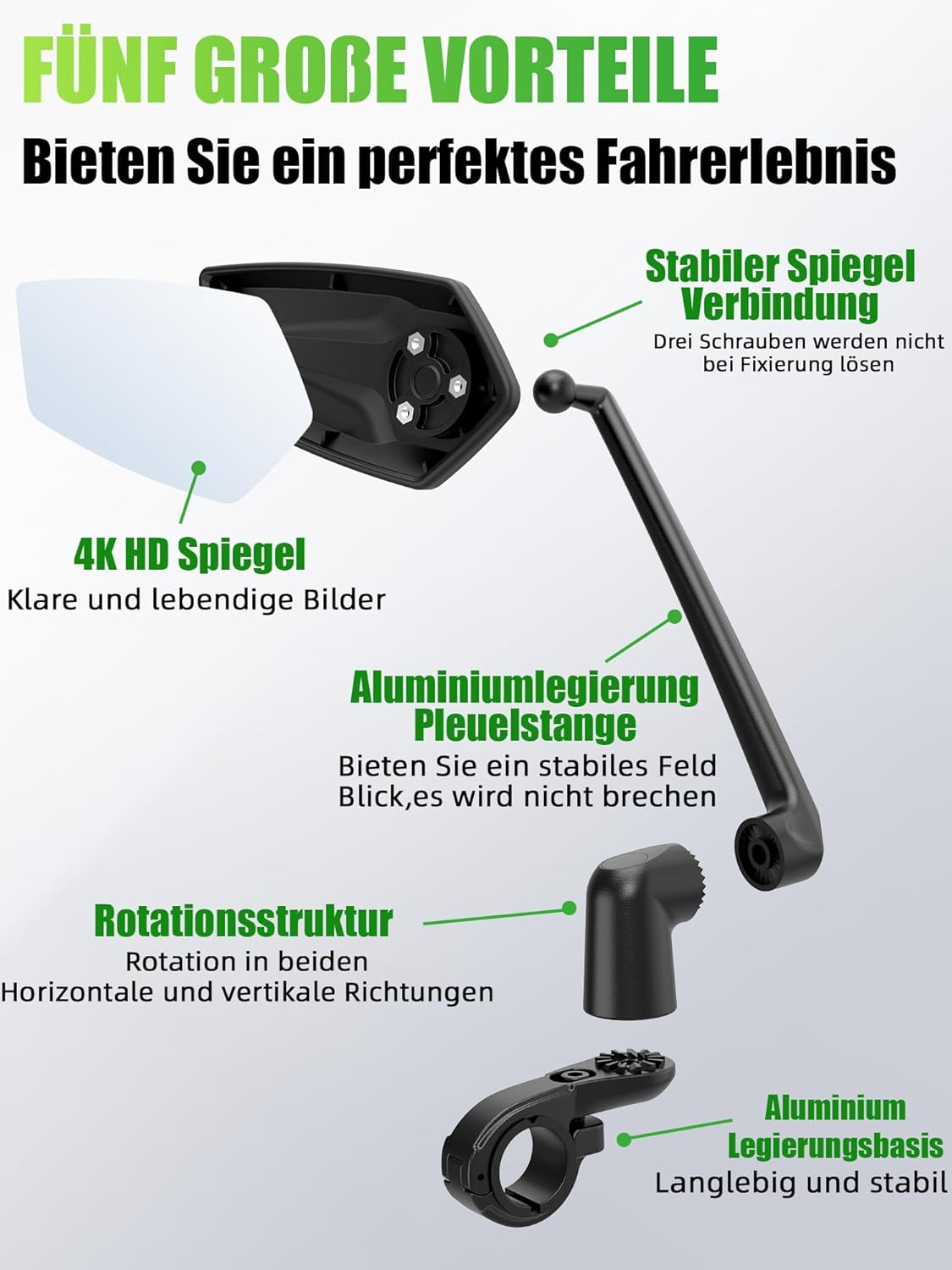 Thumbnail 4 de RBRL Fahrradspiegel 22,2-25,4 mm für Lenker