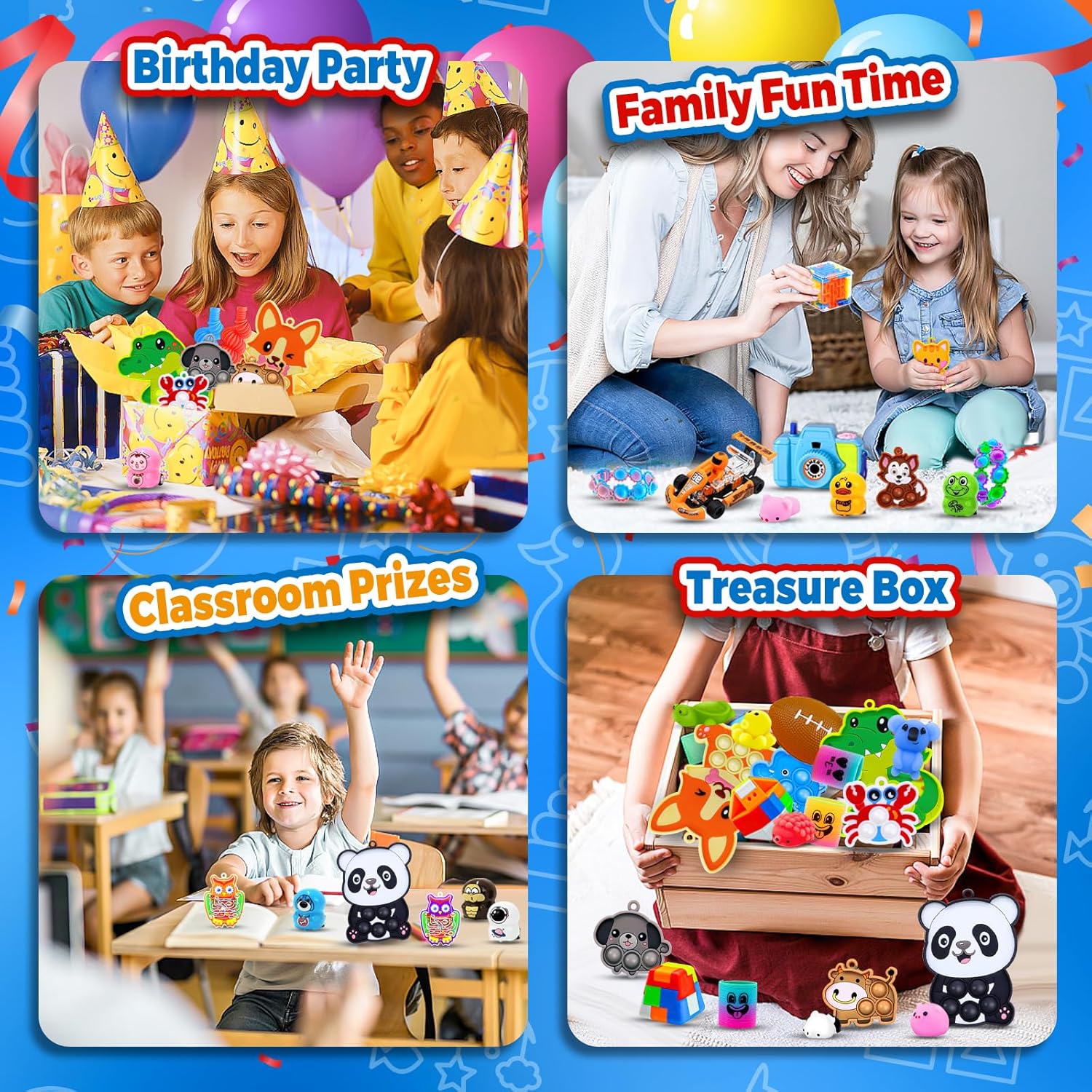 Thumbnail 6 de Olganicor 350 PCS Party Favors for Kids: Fidget Toys Bulk & Easter Egg Fillers