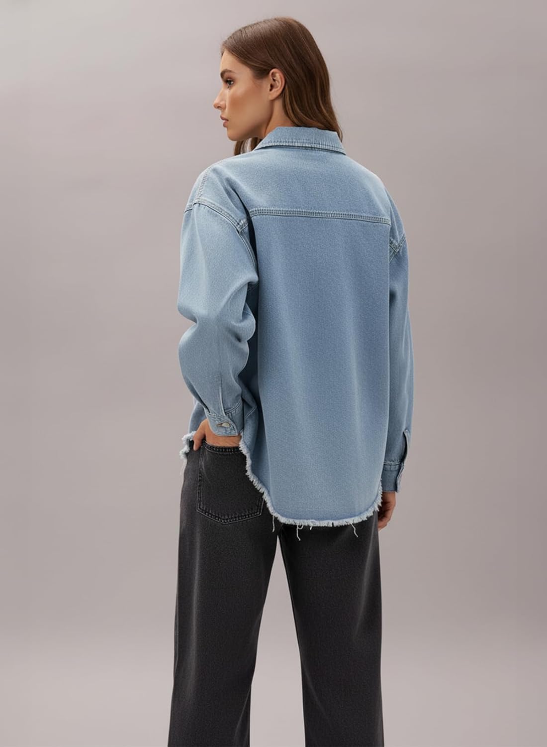 Thumbnail 5 de Dokotoo Women's Oversized Denim Jacket: Versatile Casual Outerwear
