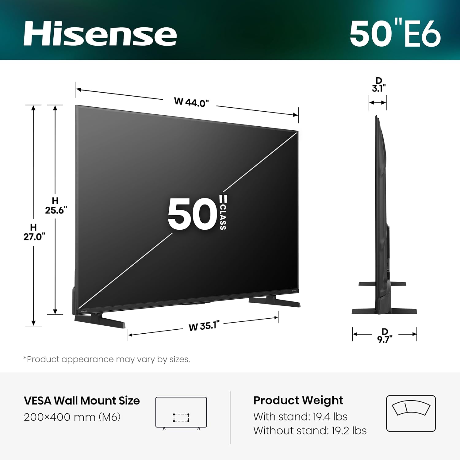Detalle de Hisense 50-inch QLED TV