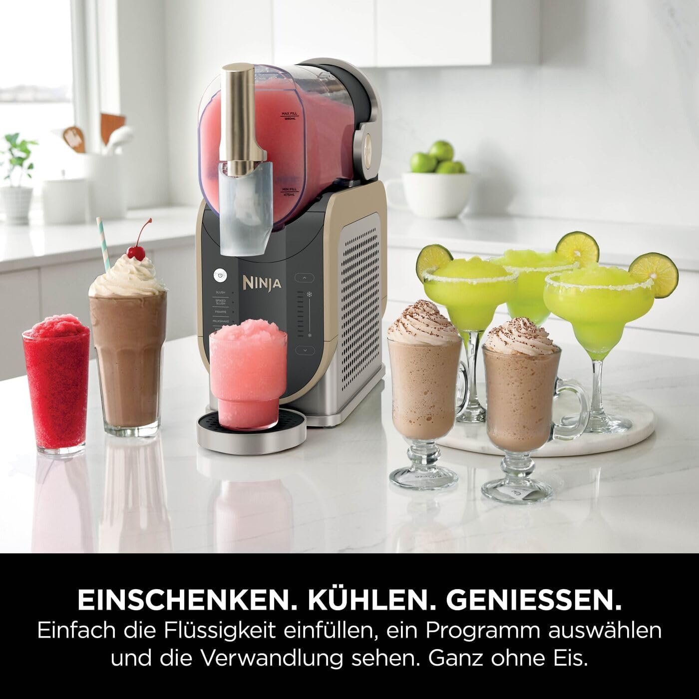 Thumbnail 1 de Ninja SLUSHi Maschine FS301EUSTGD – Stone Gold für Slush, Frozen Drinks & Milkshakes