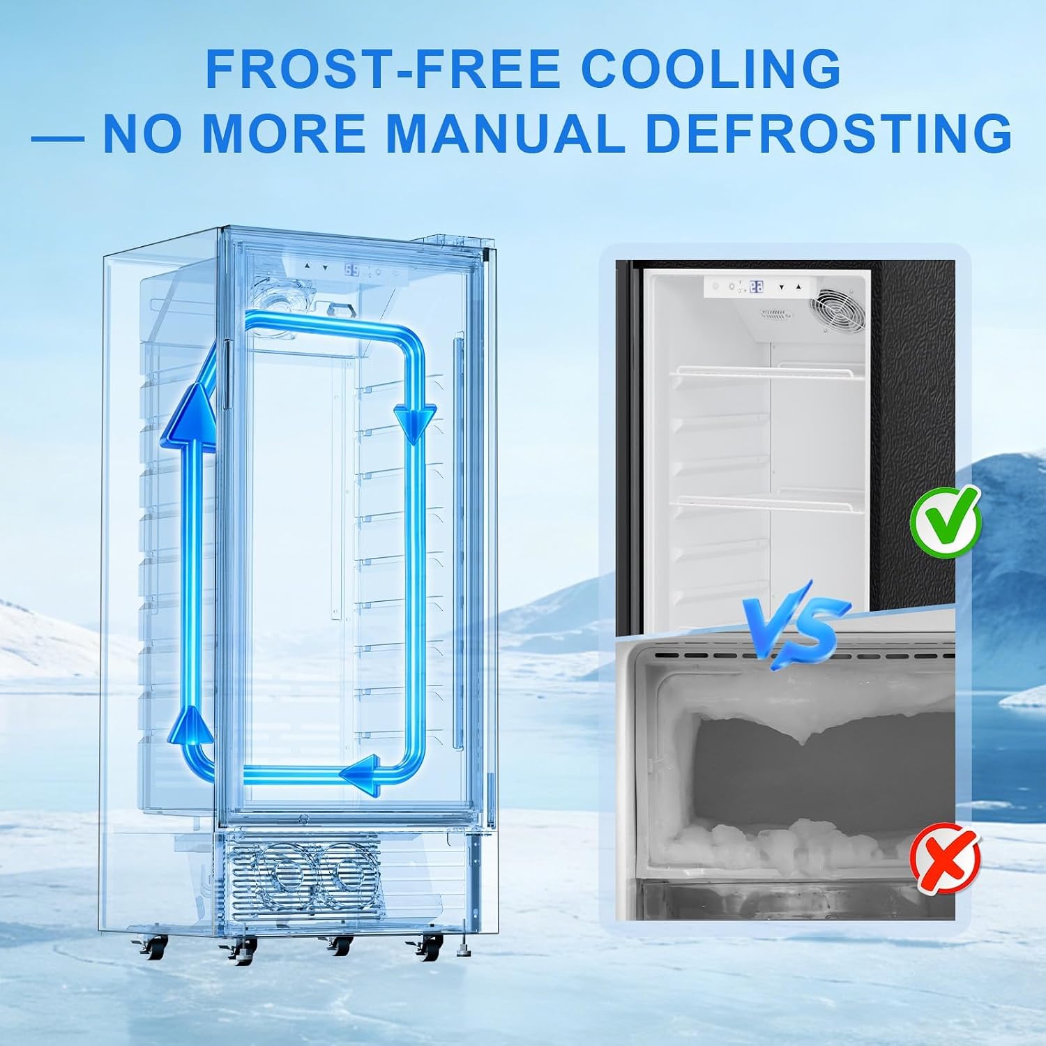 Detalle 2 de Antarctic Star LSC-170E 6-Cu.-Ft. Beverage Refrigerator with Glass Door and Lock