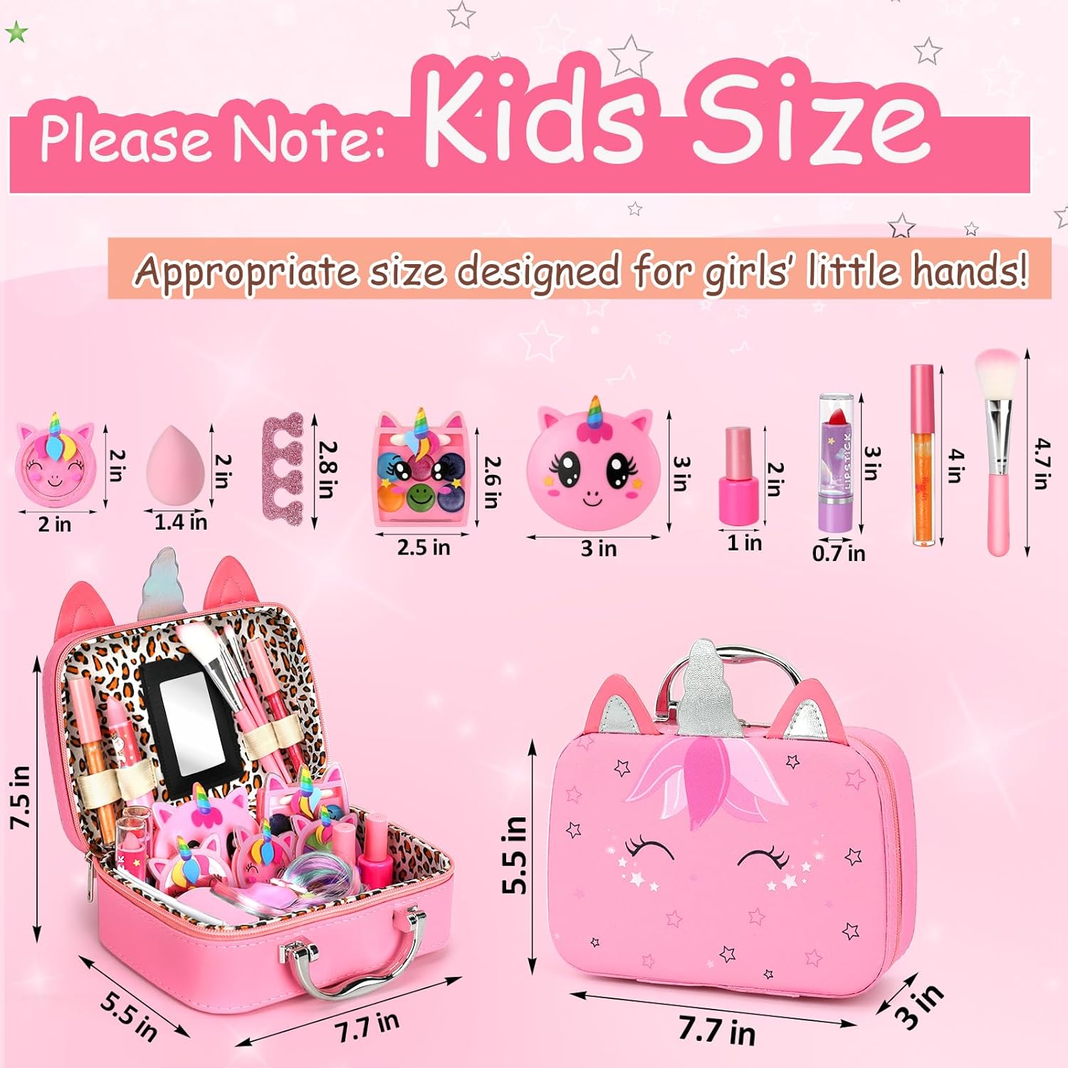 Detalle de Heaning Kids Washable Makeup Kit 26pc
