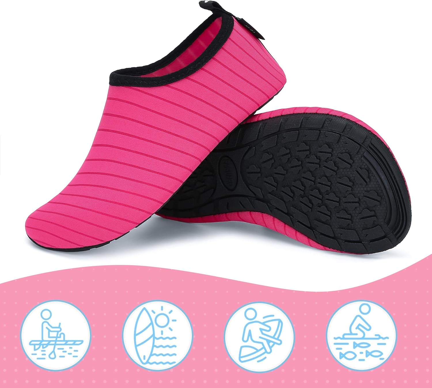Thumbnail 6 de SAGUARO Chaussures d'eau pour enfants — Plage, Piscine et Natation, Néoprène et Caoutchouc, tailles EU 20‑37