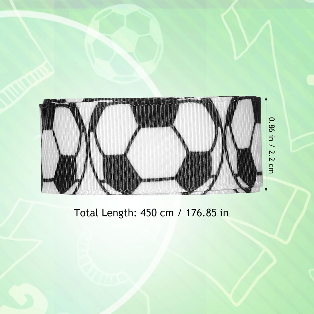 Detalle 2 de DIYEAH Fußball Satinband 177 Zoll