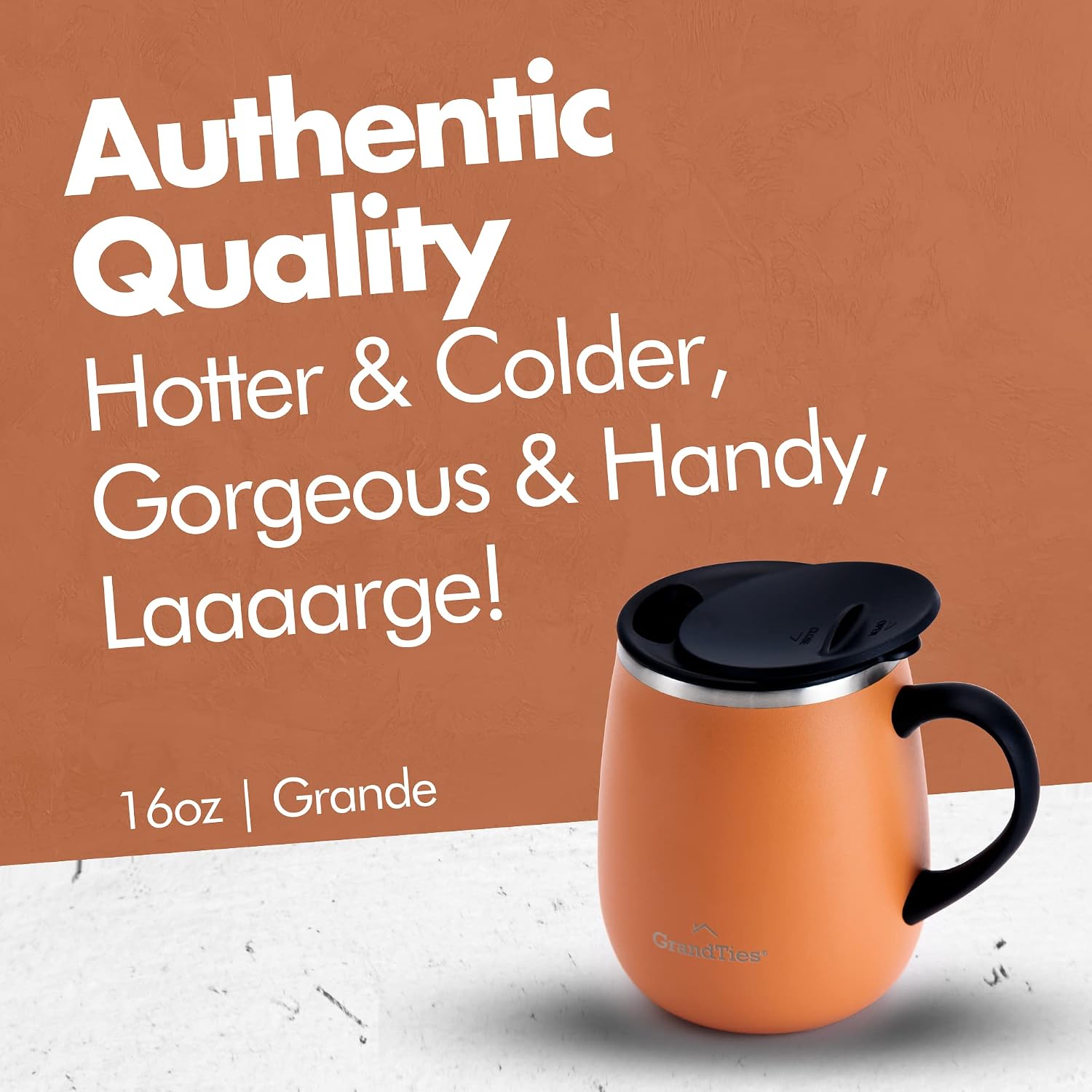 Detalle de Grandties Insulated Coffee Mug 16 oz