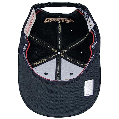 Detalle de Mitchell & Ness NHL Classic Red Snapback – Anaheim Ducks, Nero, Taglia Unica