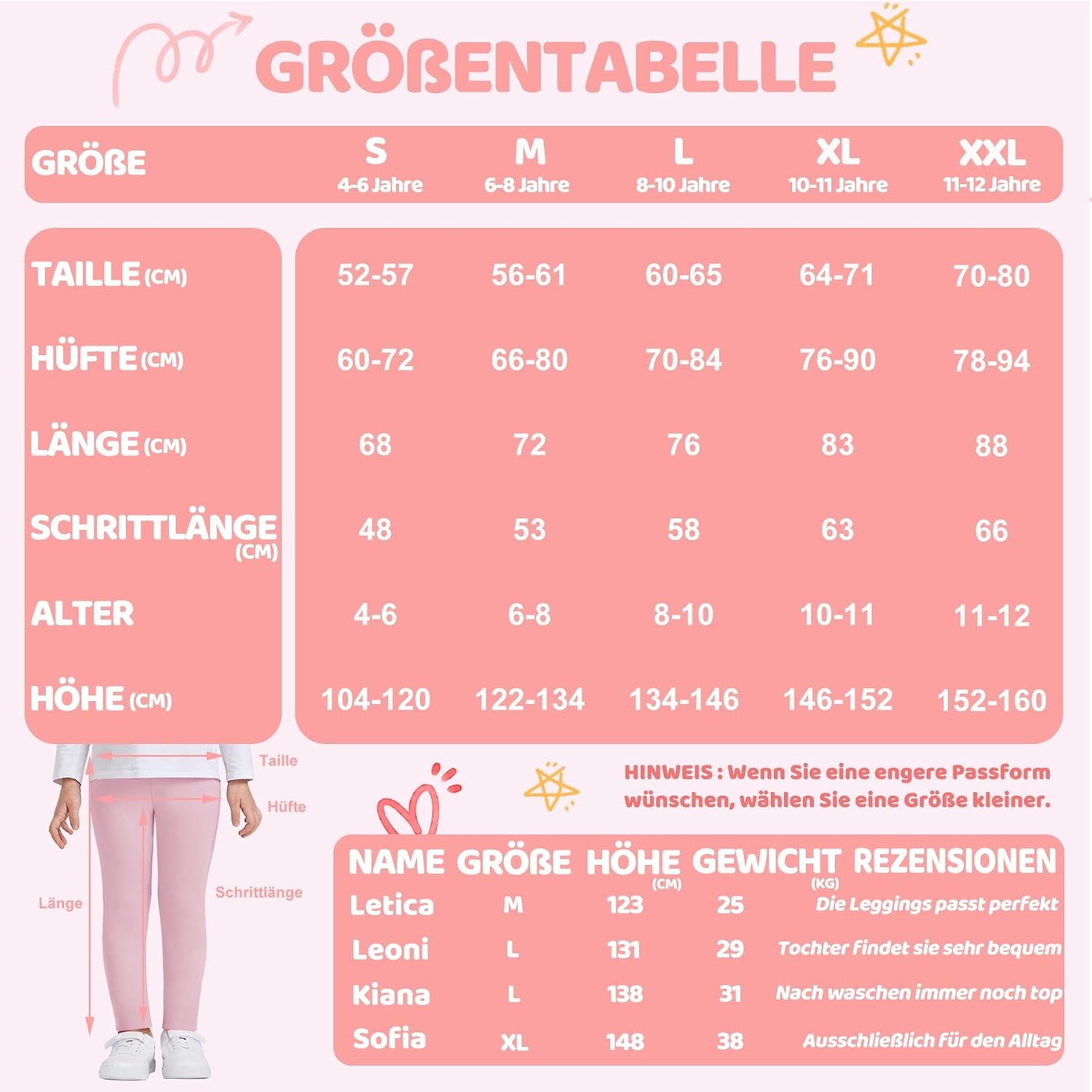 Thumbnail 5 de DDOBB Mädchen Leggings 3er-Pack High Waist
