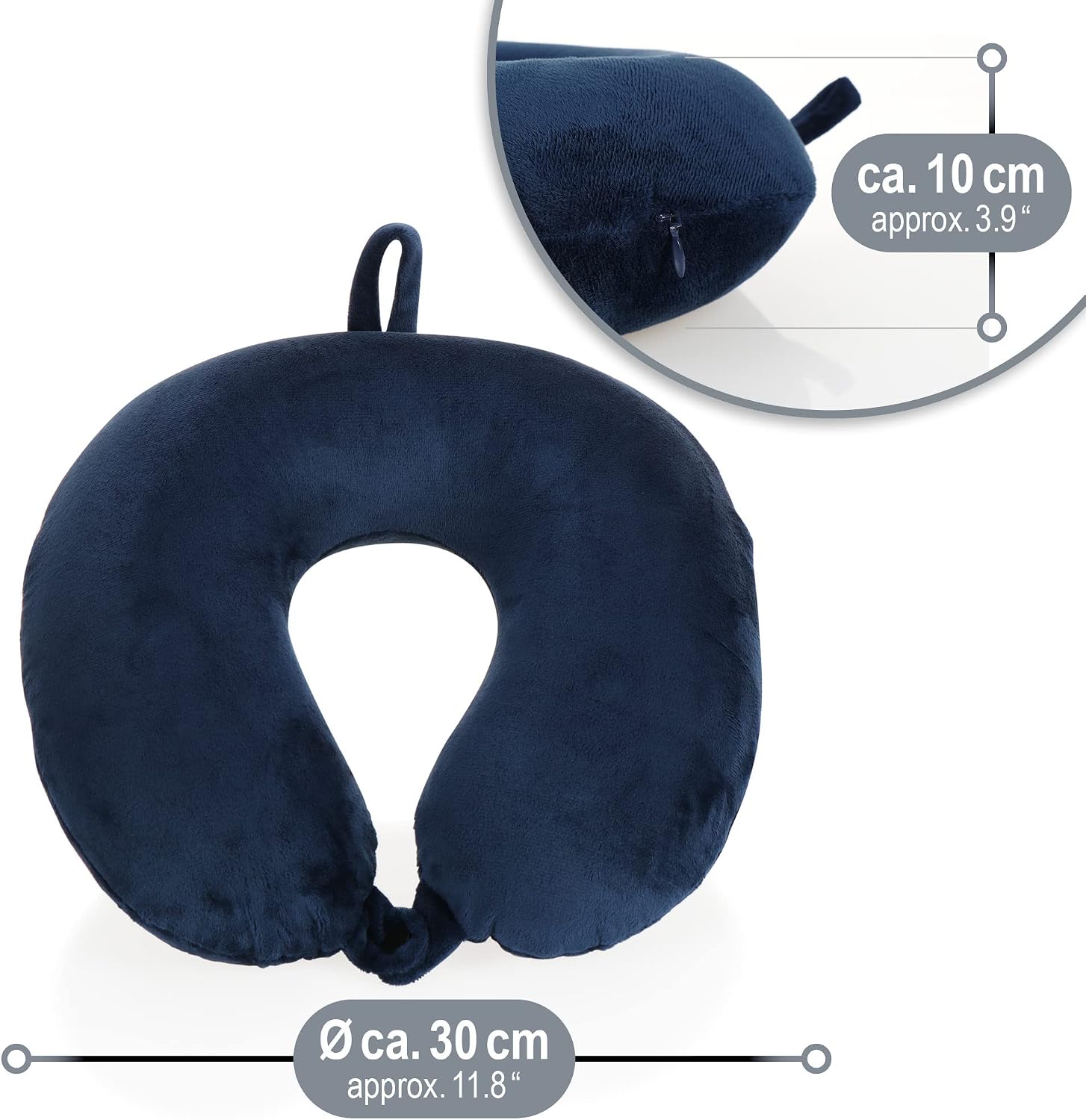 Thumbnail 5 de com-four® Oreiller cervical 30×30×10 cm