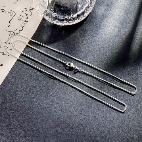 Thumbnail 4 de bifriend Delicate S925 Silver Choker Necklace (16–30 inches) – Italian Chain, 2.0mm Thick