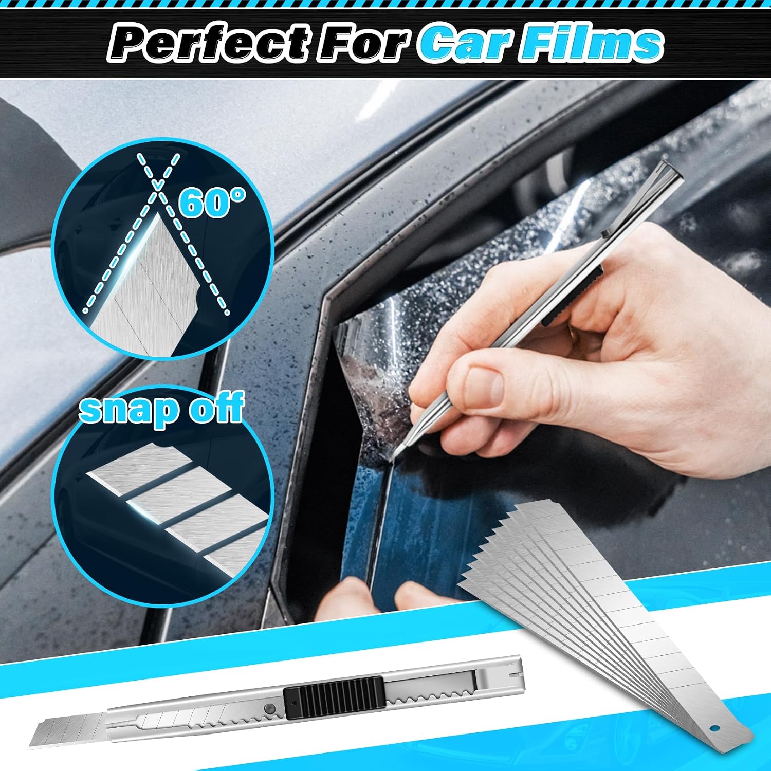 Thumbnail 1 de DIYSELF 18 Pcs Window Tint Kit: Complete Vinyl Wrap Tool Set for Car Wraps and More