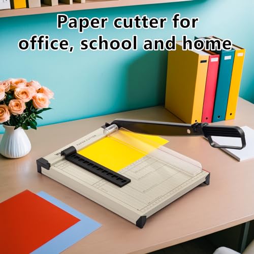 Detalle de WORKLION Cortador de papel de guillotina A4 con protector de seguridad (hasta 15 hojas)