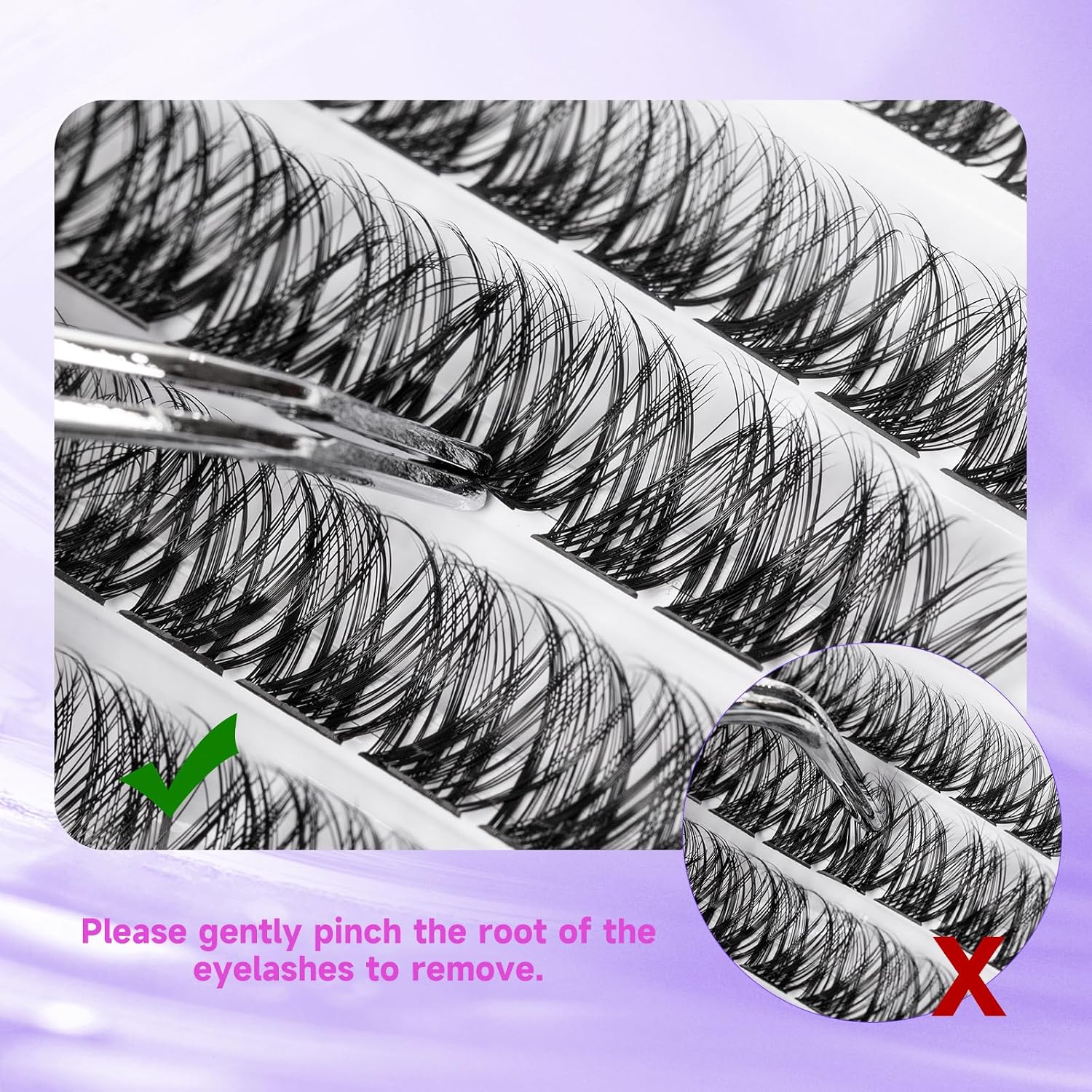 Thumbnail 6 de OP01 Individual Cluster Lashes 120 pcs, Mix 10–16mm 🪄