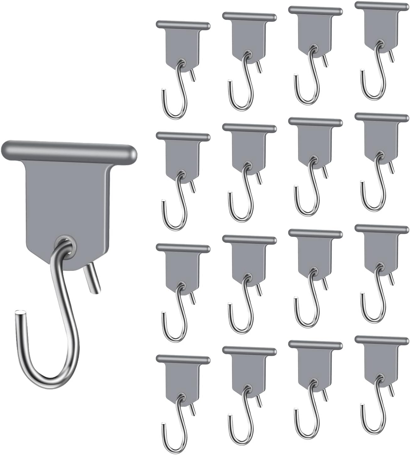 Detalle de URAQT RV Awning Hooks – 17 Pcs Rail Hangers for Caravans, Tents and Motorhomes