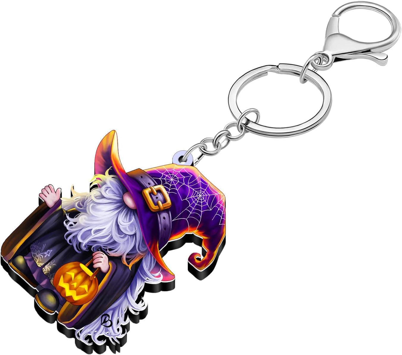 Thumbnail 4 de DUOWEI Porte-clés Gnome Halloween Sorcière