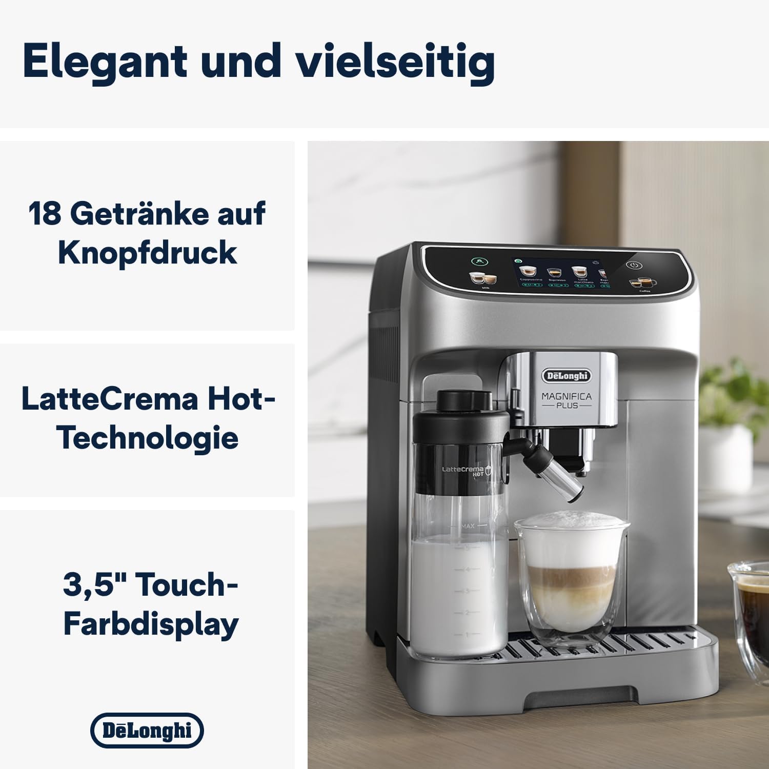 Thumbnail 1 de De'Longhi Magnifica Plus Kaffeevollautomat 250 g