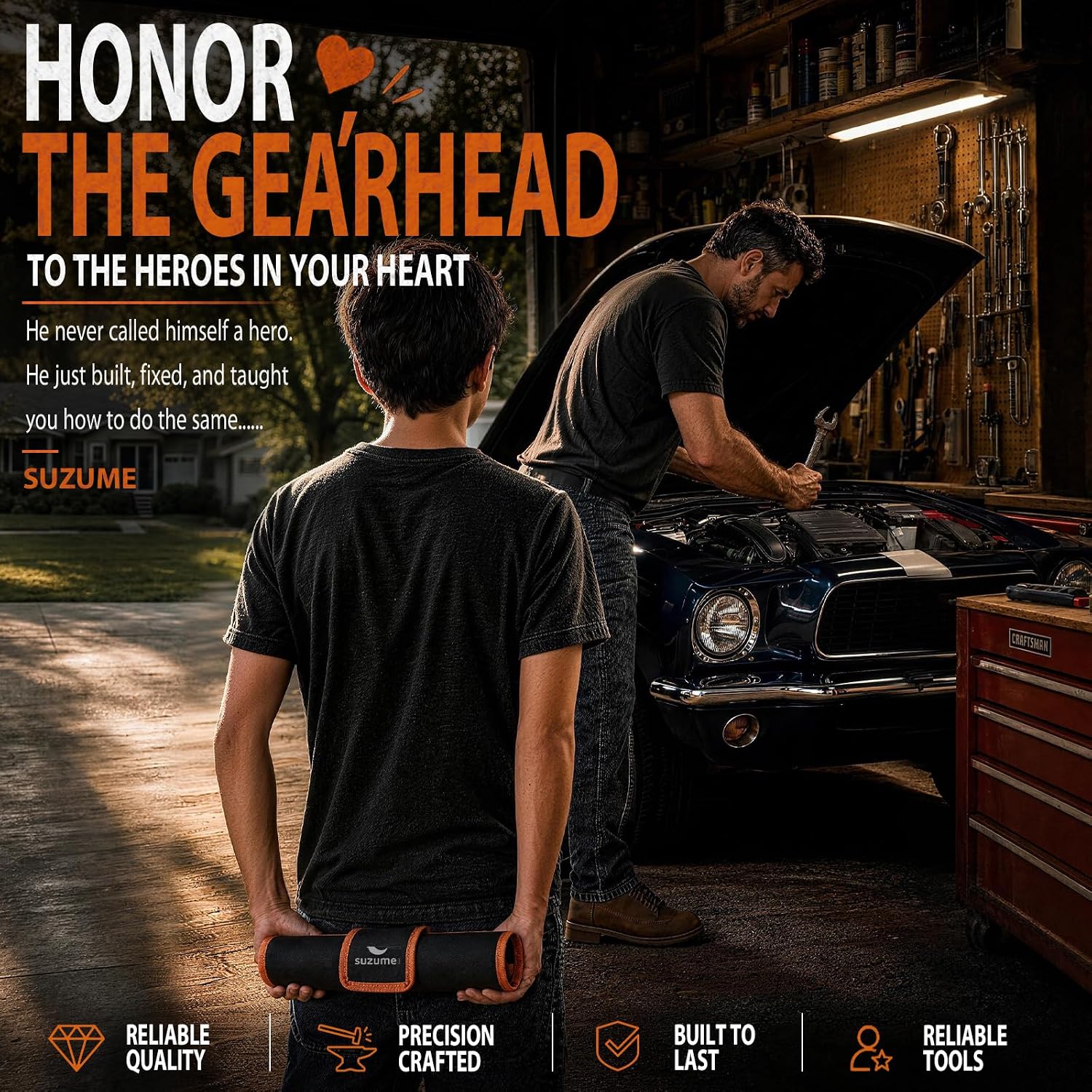 Detalle de SUZUME SM2324 24-Piece Flex Head Ratcheting Wrench Set, Metric & SAE