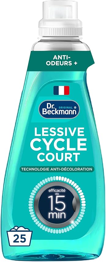Detalle 2 de Dr. Beckmann Lessive Liquide Cycle Court Anti-Odeurs 15 min ⚙