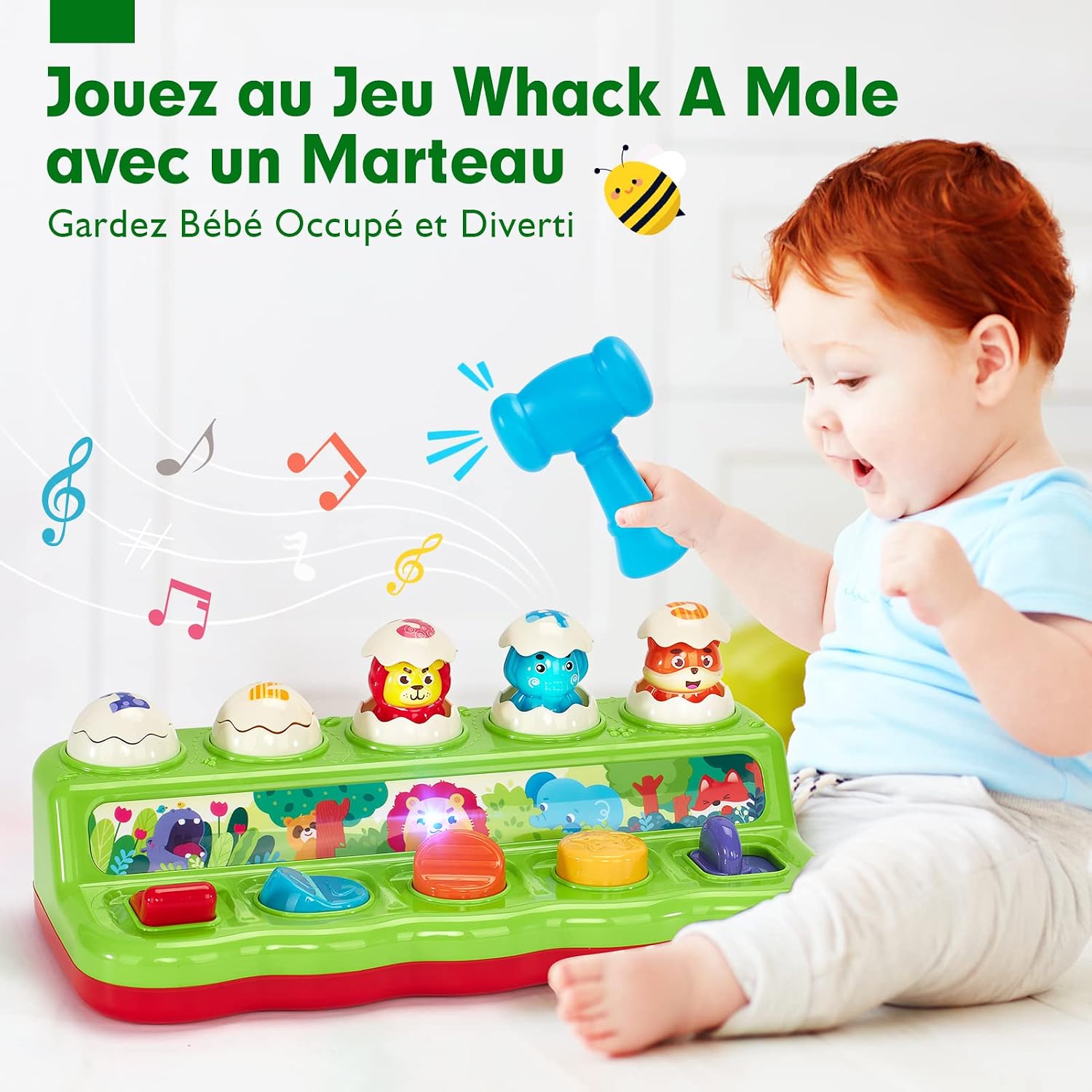 Thumbnail 4 de hahaland Jouet pop-up animaux 12 mois