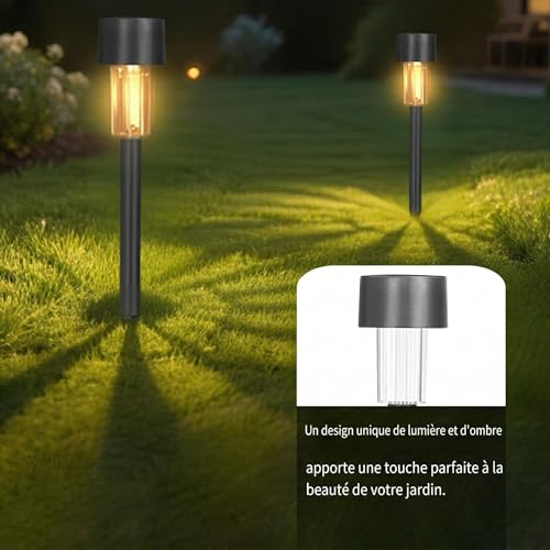 Thumbnail 2 de Hqynss Lampes Solaires Extérieur Jardin – Lot de 12, IP65, Éclairage Blanc Chaud 3000K