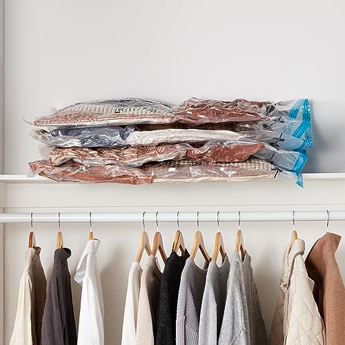 Thumbnail 6 de Amazon Basics – Lot de 6 housses de rangement sous vide Jumbo (100 × 76 cm) avec pompe manuelle et fermeture éclair