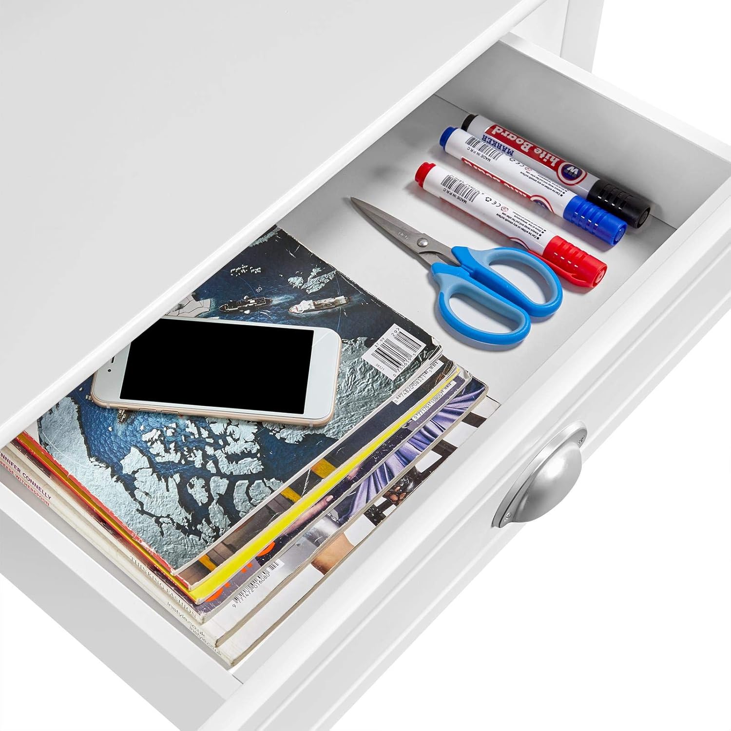 Thumbnail 5 de Yaheetech Scrivania Angolare 106×71,5 cm Bianco