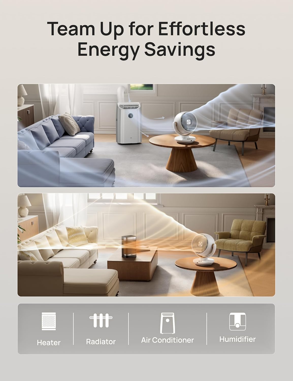 Thumbnail 6 de Dreo Fan for Bedroom Desk Air Circulator with Remote, 11-Inch Table Fan (4 Speeds, 90° Oscillation, 8H Timer)