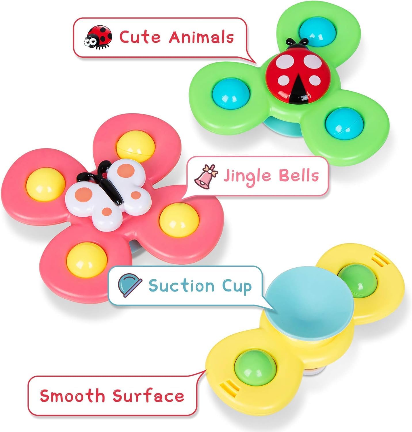Thumbnail 1 de Suction Spinners for Babies – wall & bath suction fidget spinner toy for babies 0–6 months