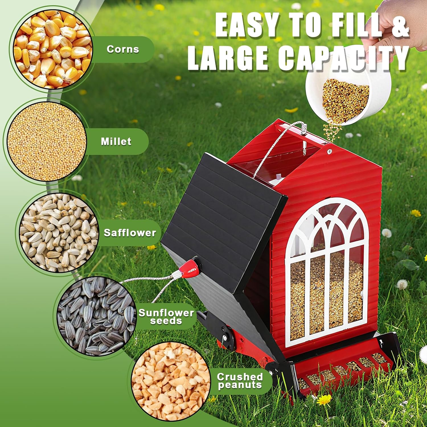 Thumbnail 5 de Gbekery Squirrel-Resistant Bird Feeder, 5 lb Capacity