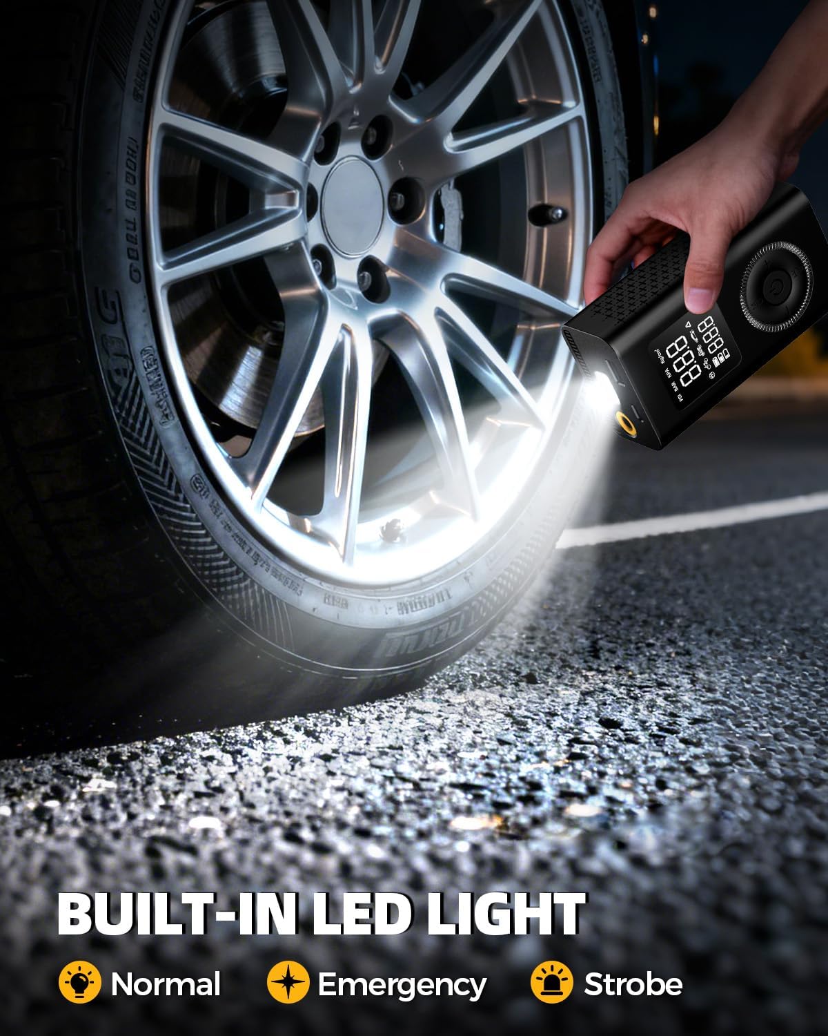 Thumbnail 5 de Tire Inflator Portable Air Compressor with Type-C Charging ⛽