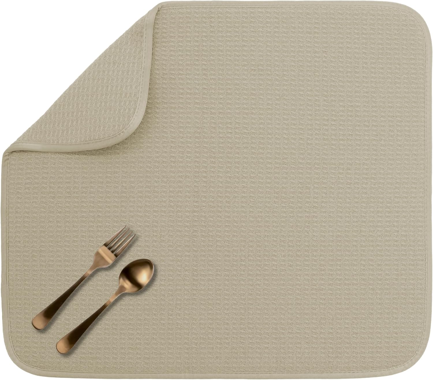 Detalle de S&T INC. Dish Drying Mat 16" x 18" 🧽