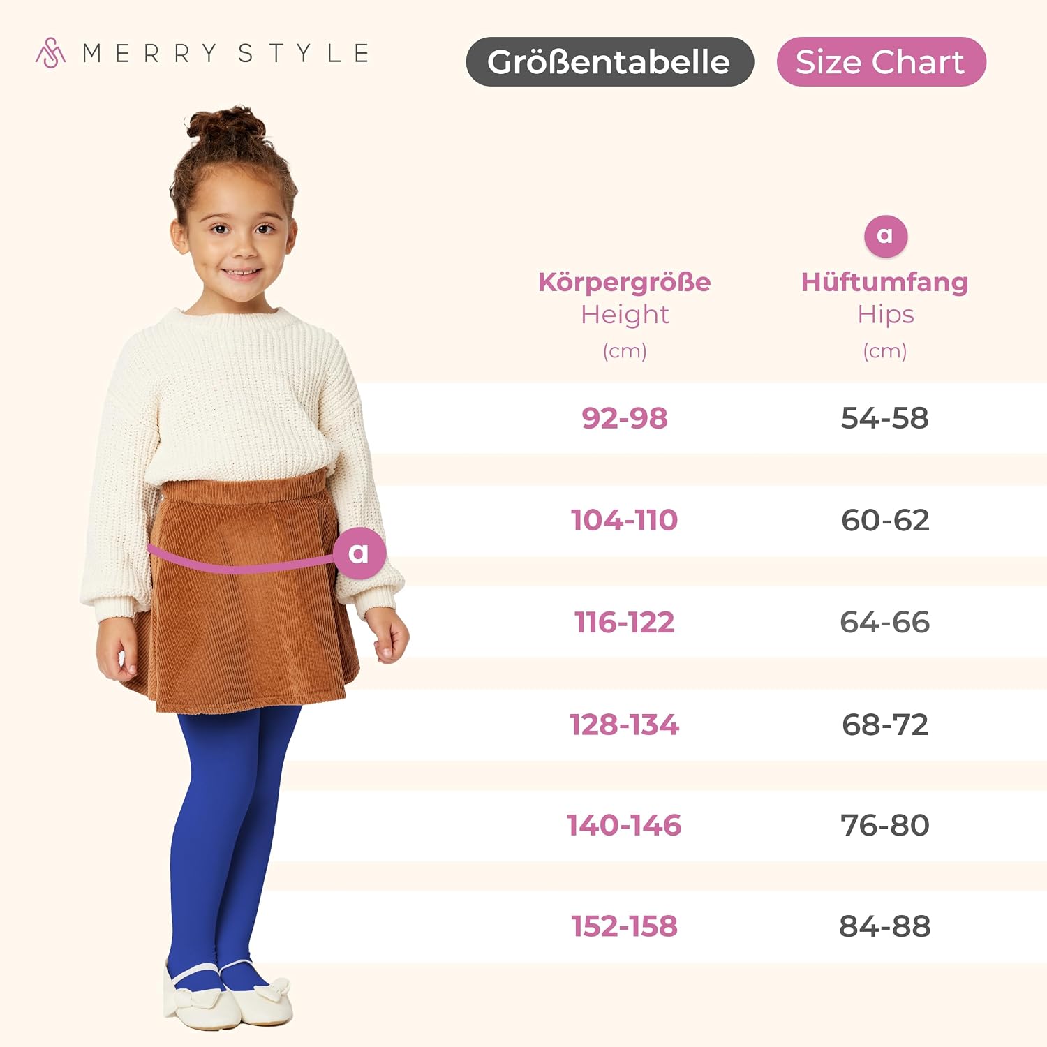 Detalle 2 de Merry Style WLSS001 meisjespanty van microvezel, 60 DEN, zacht en rekbaar