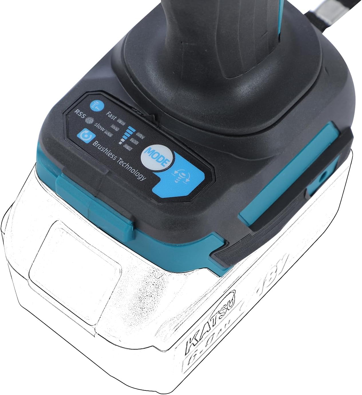 Thumbnail 5 de KATSU FIT-BAT 21V Brushless Cordless Impact Wrench 1/2in 580Nm (Bare Unit)