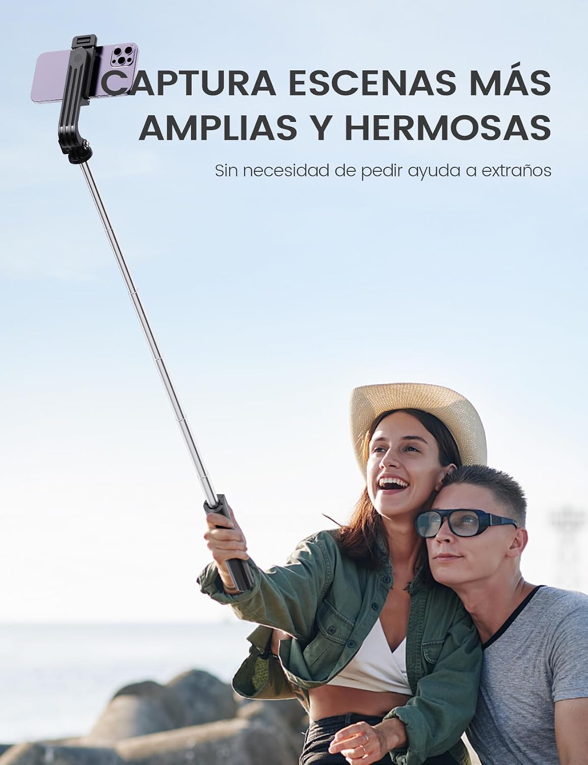 Thumbnail 5 de ANXRE ST01 palo selfie trípode 106 cm