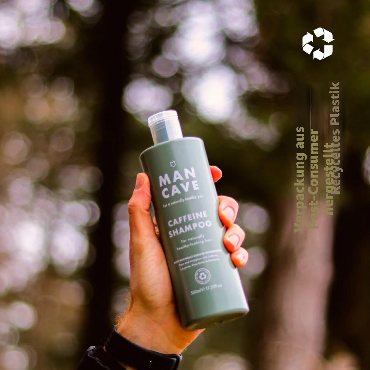 Detalle 2 de ManCave Koffein Shampoo 500 ml Haarpflege
