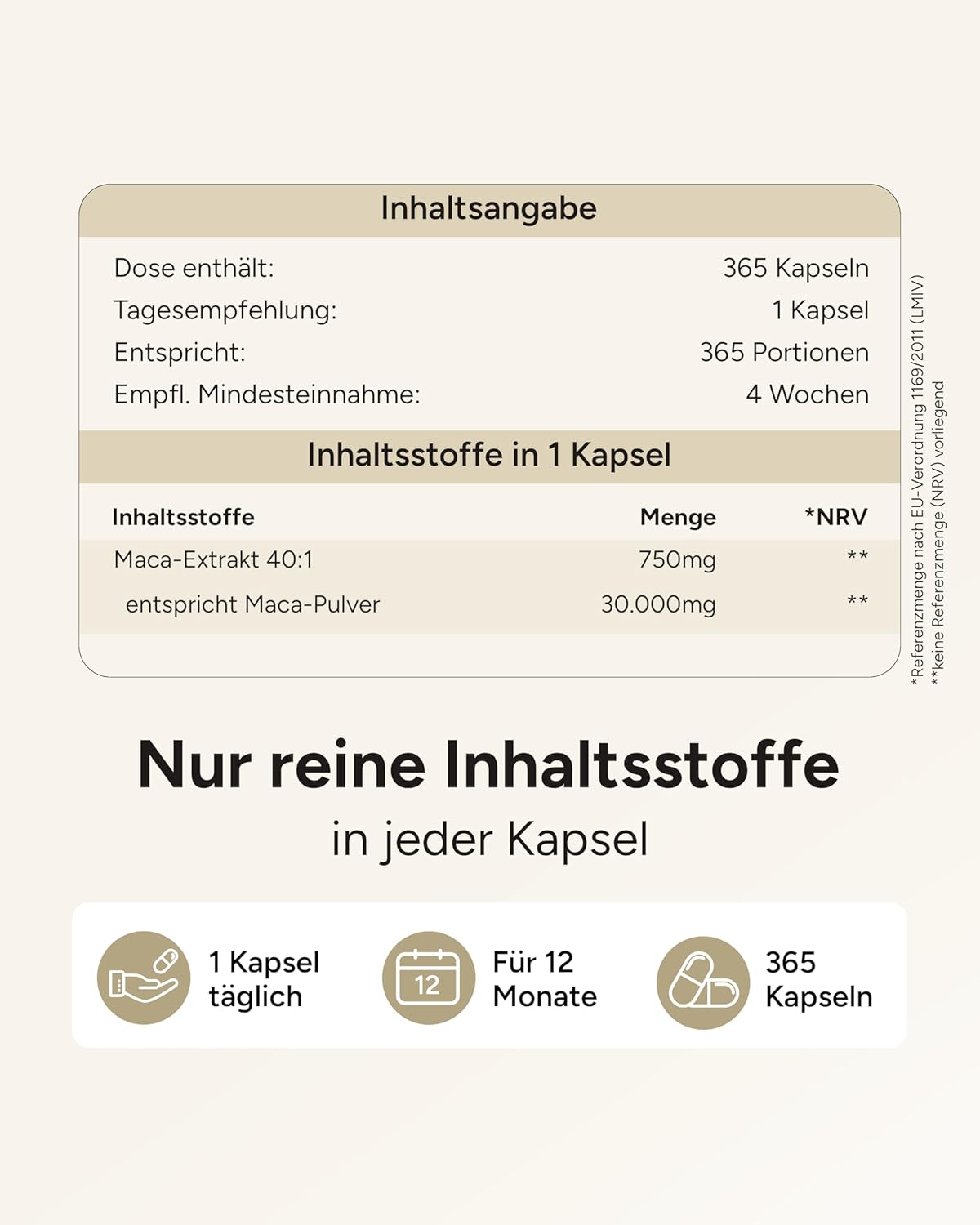 Thumbnail 4 de Maca 30.000 mg Kapseln — 365 Tage Vorrat 💊