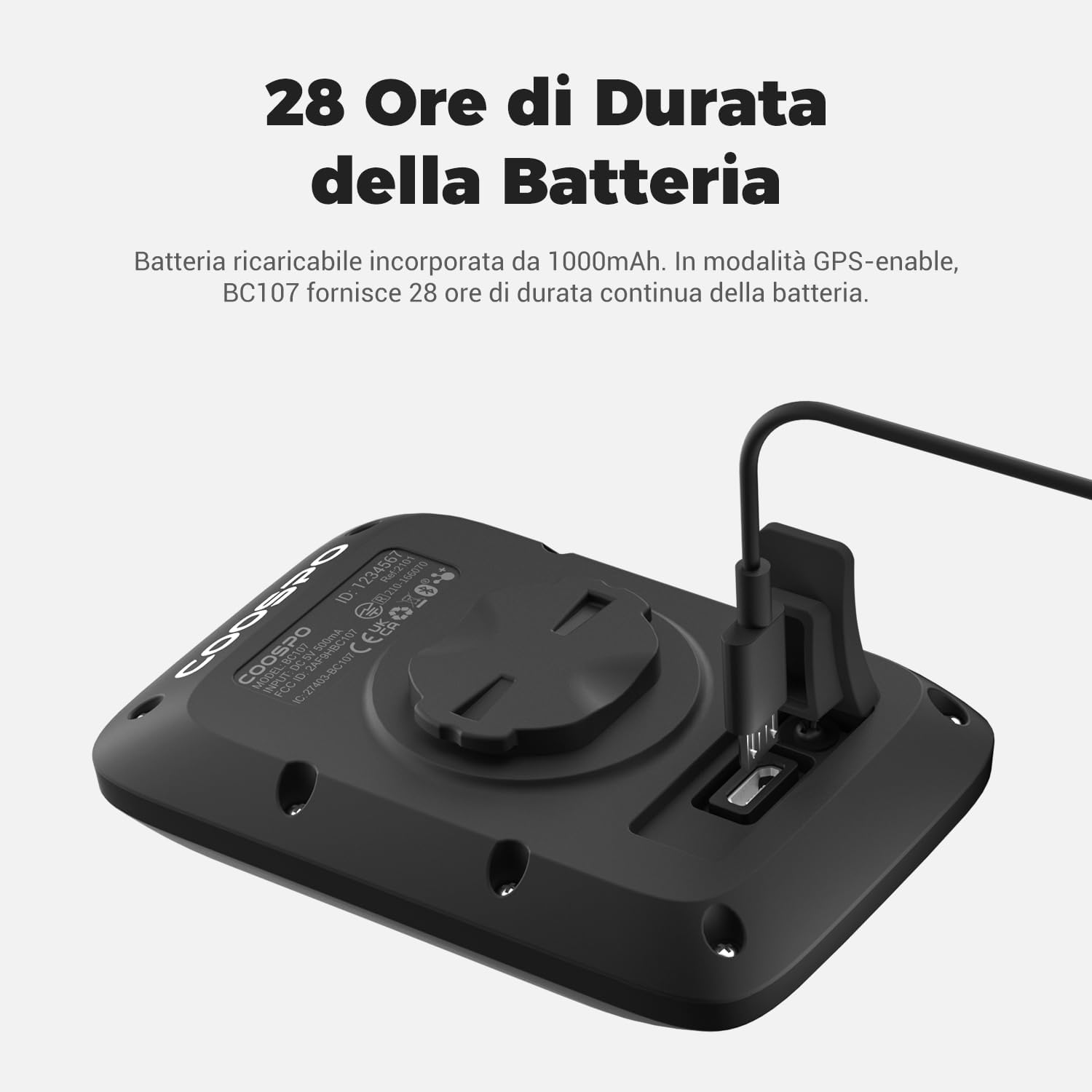 Thumbnail 6 de COOSPO Bike Computer GPS Wireless (BC107) with ANT+ sensors, Bluetooth and 2.4in auto backlight LCD