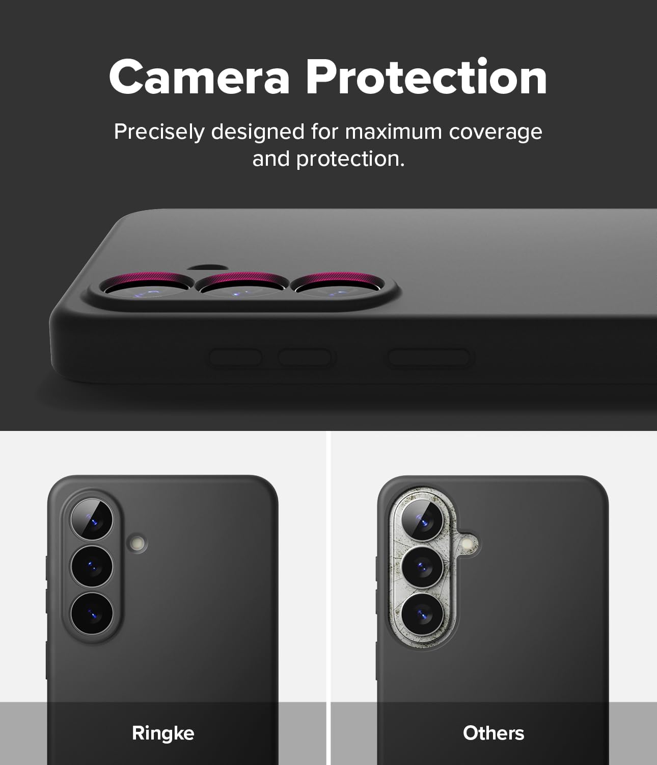 Detalle de Ringke Silicone Magnetic für Samsung Galaxy S26 Plus Hülle – Schwarz, kompatibel mit MagSafe