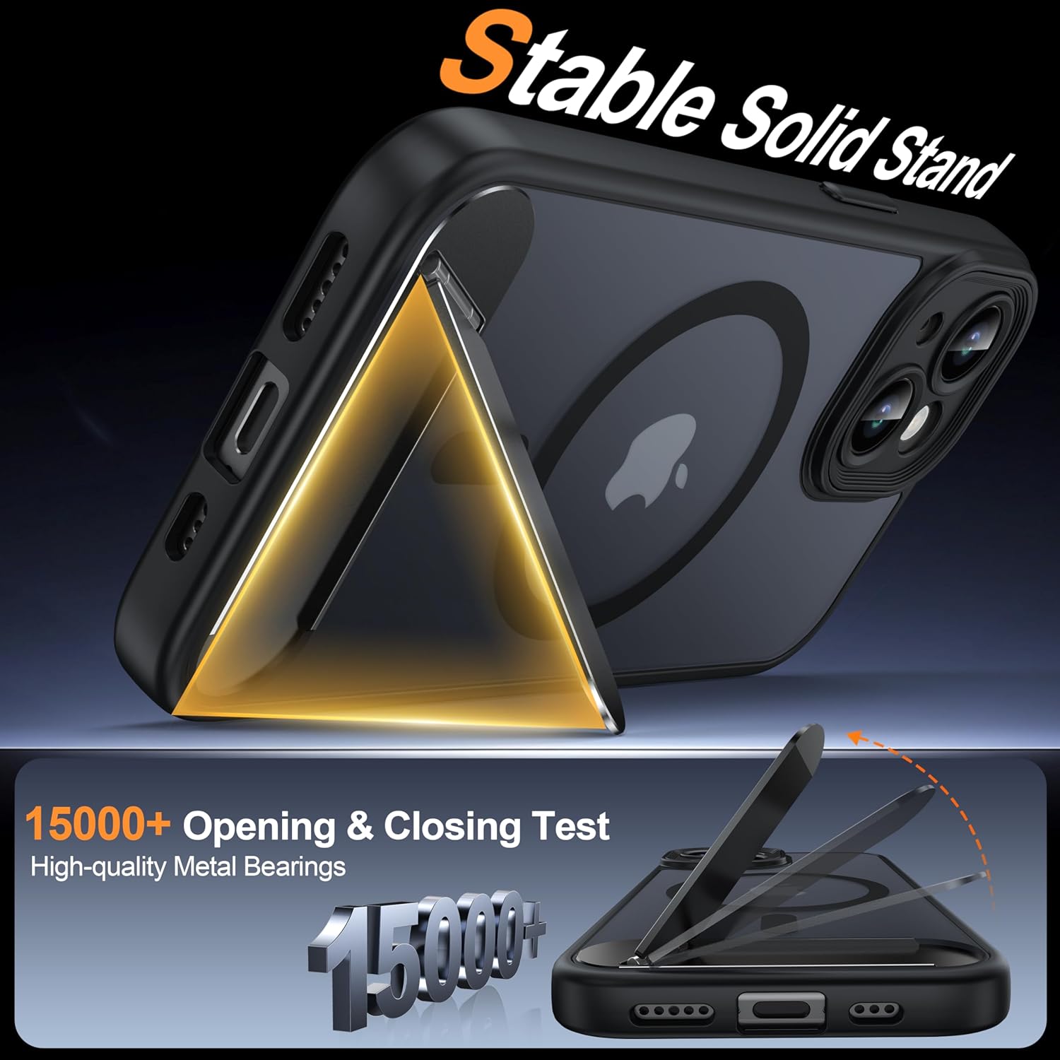 Detalle de AMILIFECASES iPhone 15 6.1" Magnetic Translucent Case