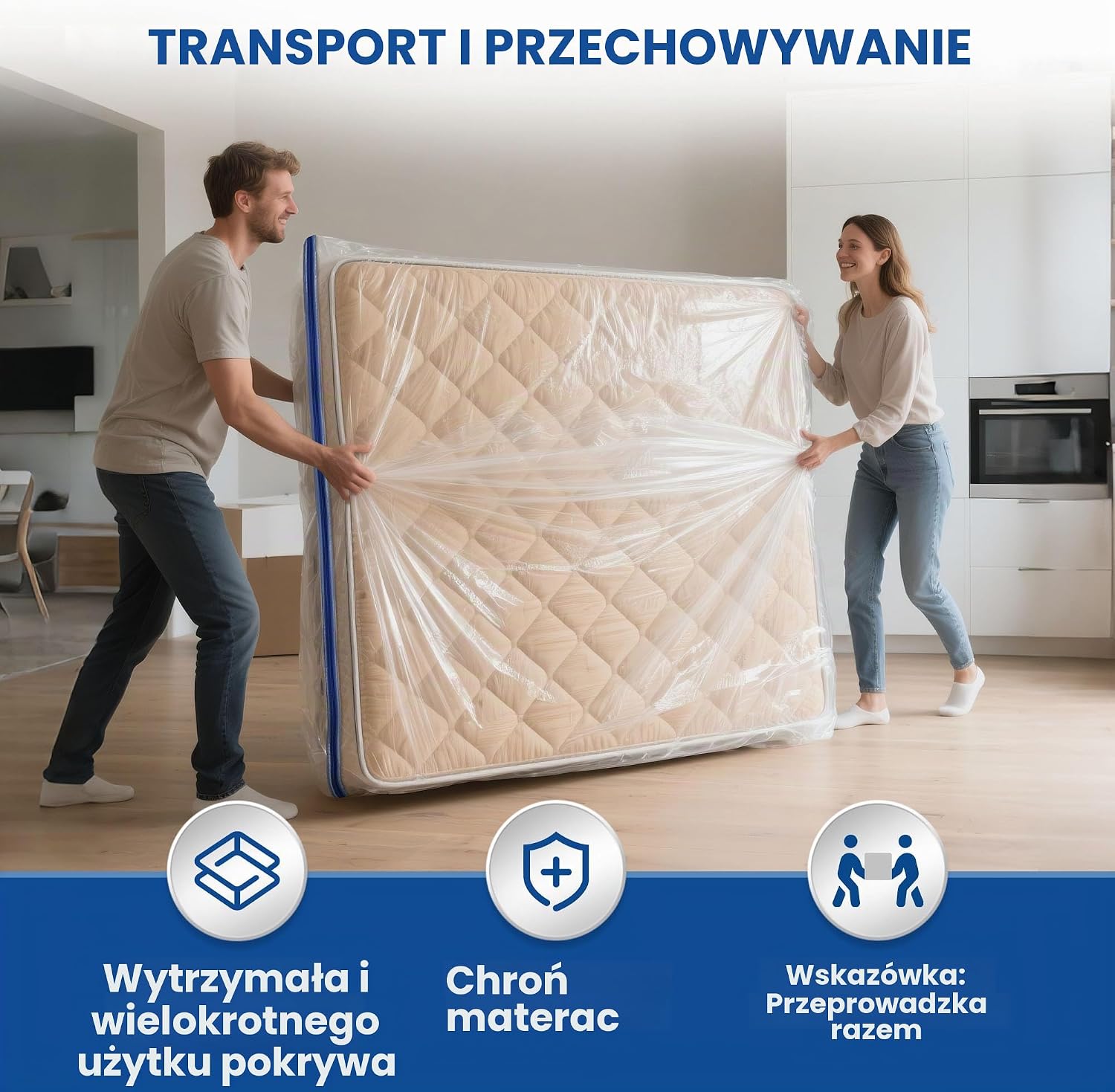 Thumbnail 6 de Aonext C-0171-01 – 2 pokrowce na materac 90 × 200 × 30 cm z zamkiem