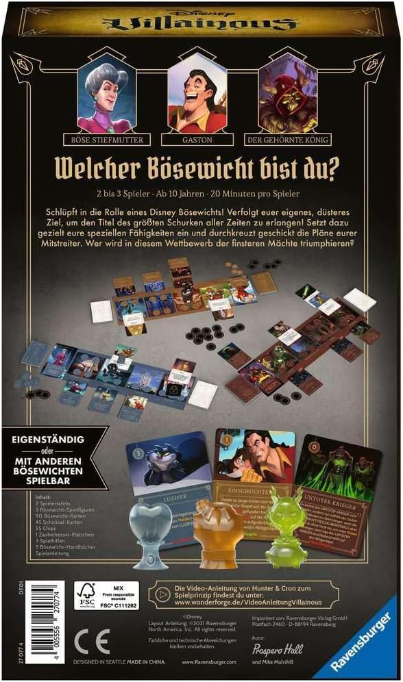 Thumbnail 1 de Ravensburger 27077 Disney Villainous – Böse Machenschaften (4. Erweiterung) – für 2–3 Spieler